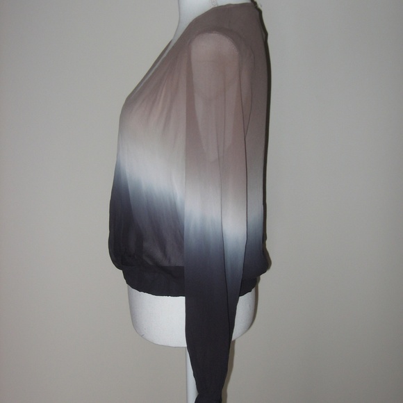 YOUNG FABULOUS & BROKE Ombre Long Sleeve Top M - Picture 3 of 5